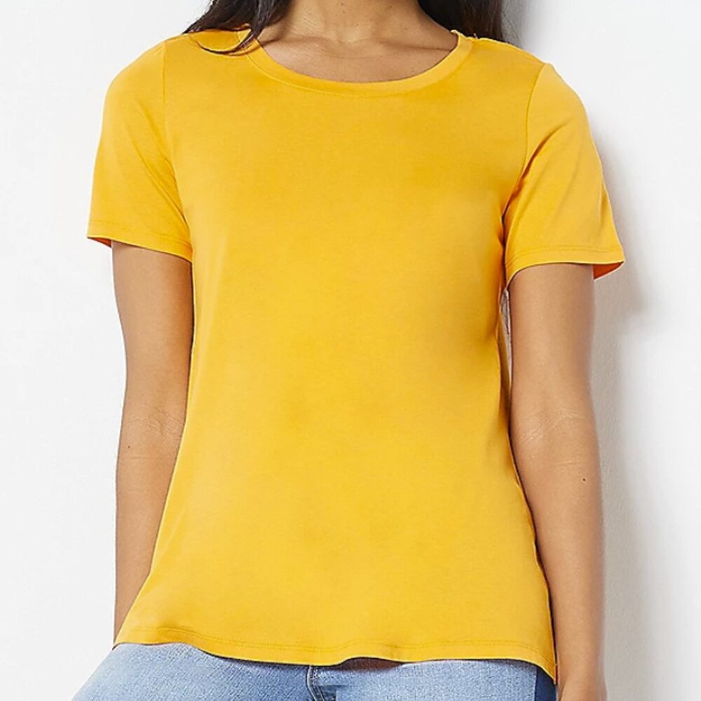 LOGO Principles by Lori Goldstein Short Sleeve  13147